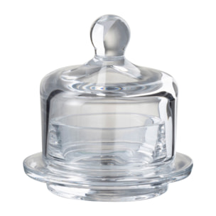 J-Line beurrier Rond - verre - transparent