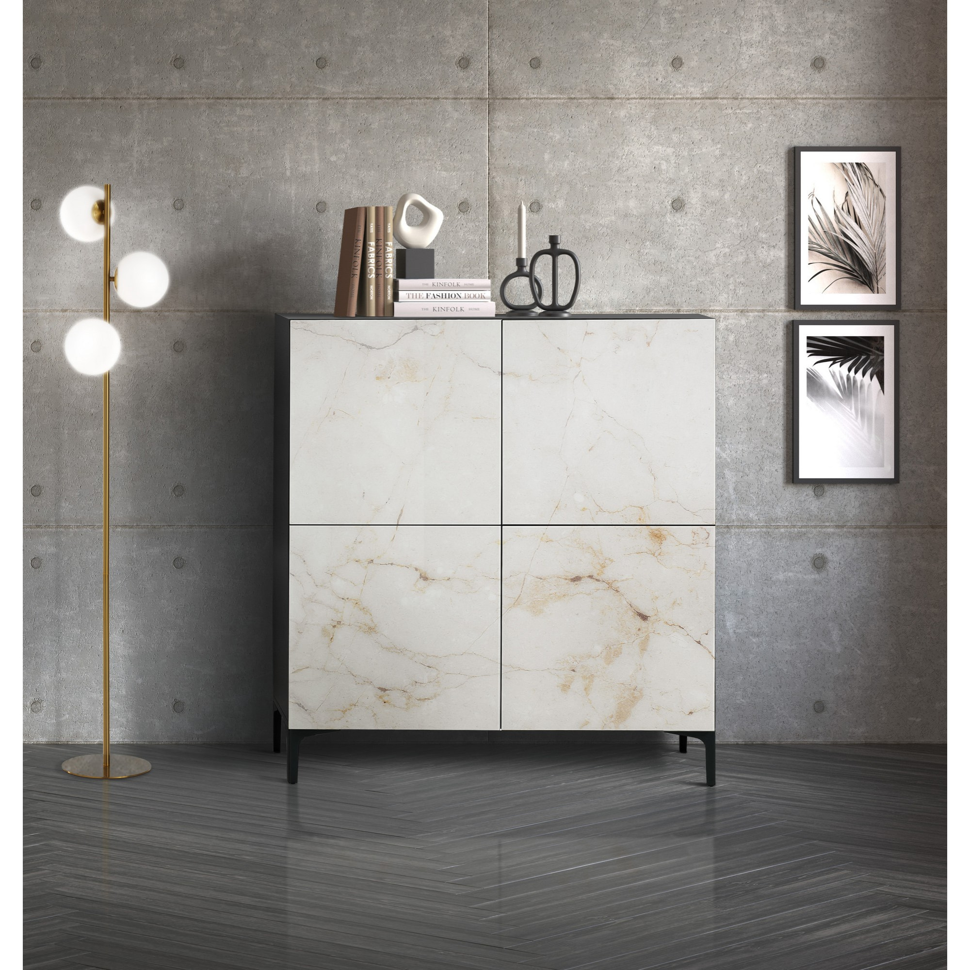 Tomasucci Armoire haute KIM ALABASTER Blanc