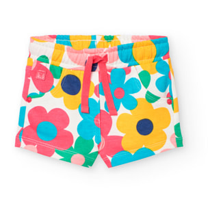 Short en molleton fleurs  -BCI