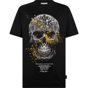 PHILIPP PLEIN Camiseta de cuello redondo y manga corta SKULL