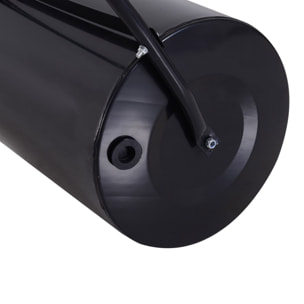 Rouleau à gazon jardin en acier avec poignée dim. 50L x 32l x 108H cm lestage max. 30 L noir