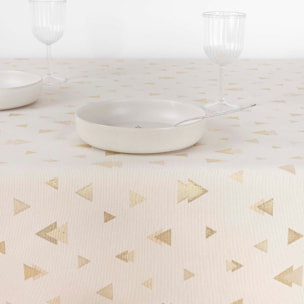 Nappe Anti-tâches Toucher du Tissu Jacquard R22120 Natural Oro Lurex