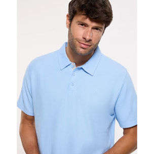 Polo Manga Corta Azul Celeste - Biebu