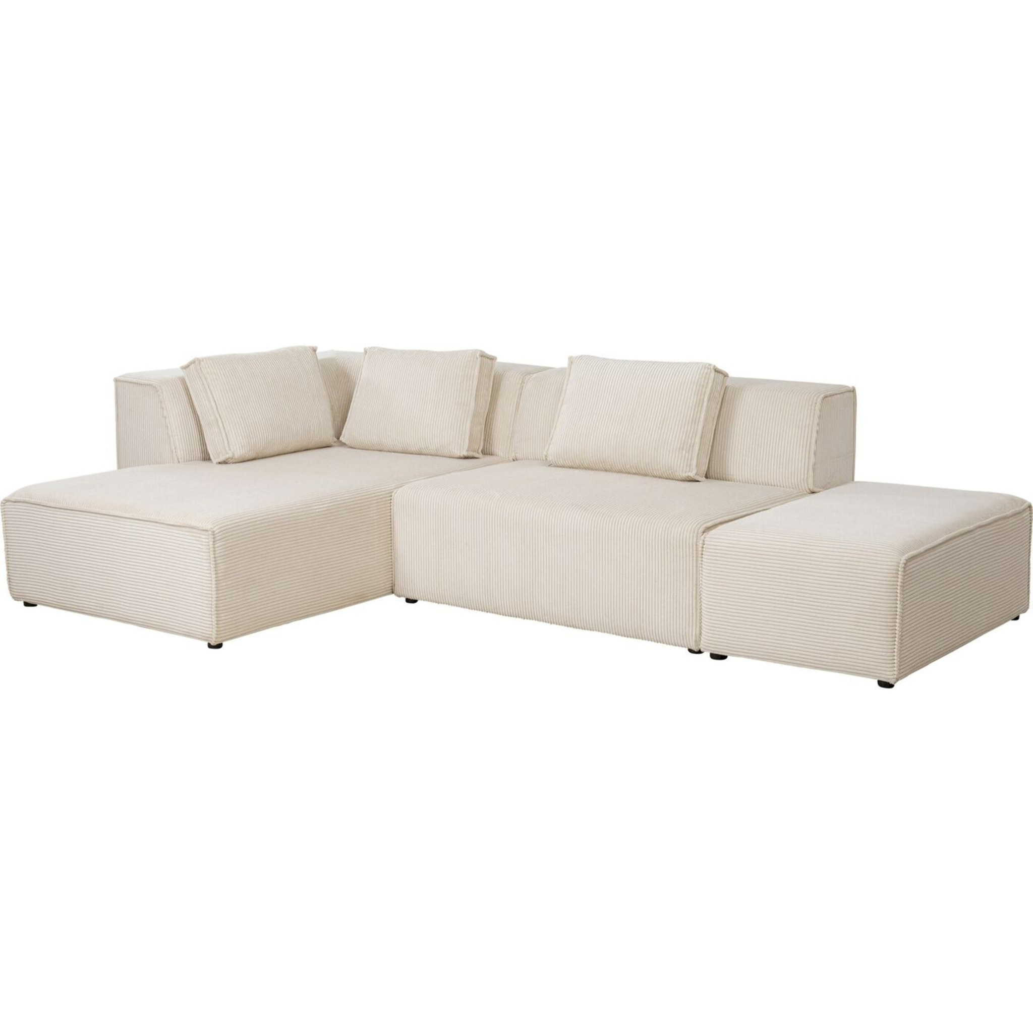 Canapé d'angle Infinity Cord crème Kare Design