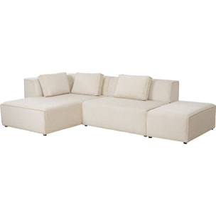 Canapé d'angle Infinity Cord crème Kare Design