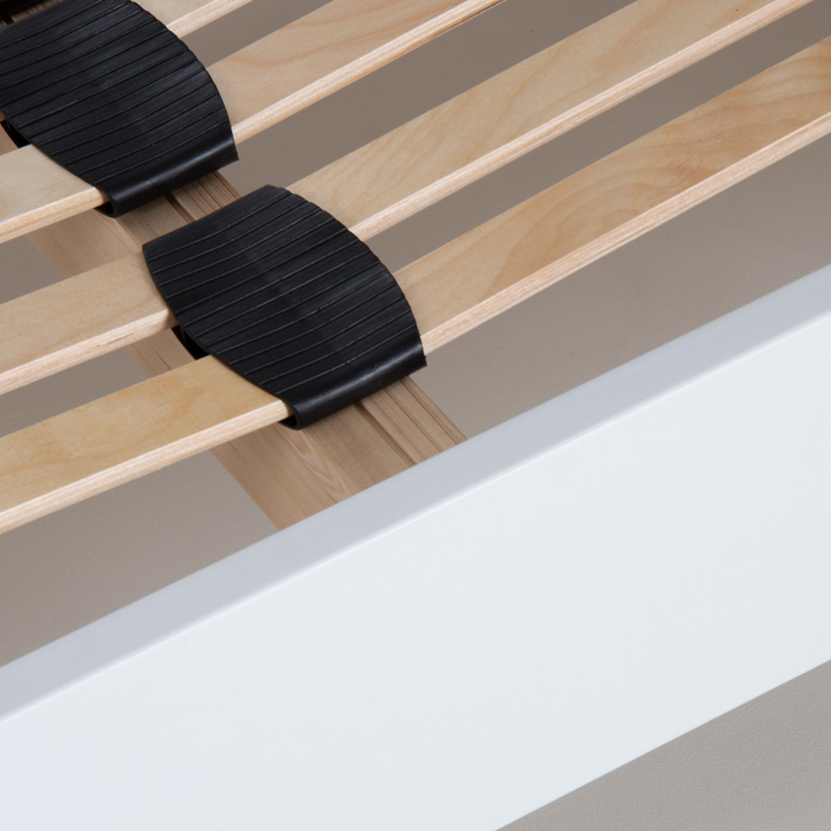 Sommier à lattes apparentes MDF & bois massif - 1 place