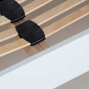 Sommier à lattes apparentes MDF & bois massif - 1 place