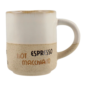 Lot de 6 tasses assorties macchiato 20cl MACCHIATO