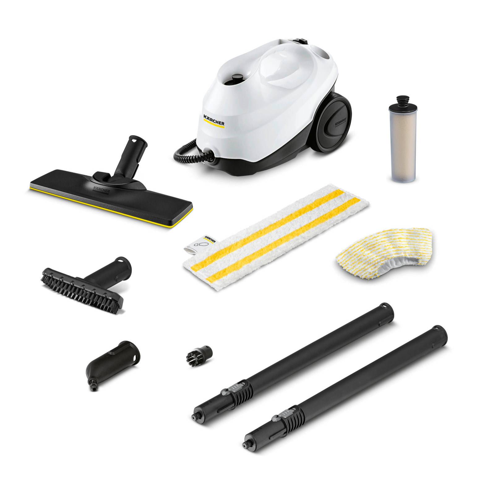 Nettoyeur vapeur Karcher SC 3 EasyFix - Pression 3.5 bar- Débit vapeur 40 g/min- Temps de chauffe rapide- Kit sols Easyfix