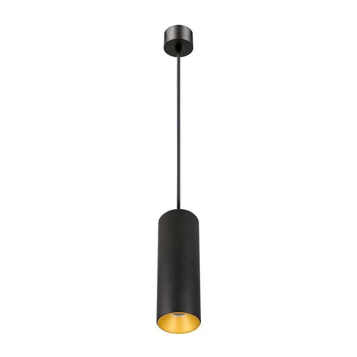 LEDS·C4 Colgante Play Deco Pendant 8.6W Blanco Cálido 3000K CRI 92 DALI-2 Negro/Oro Iluminación Colgante Moderna
