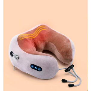 Cuscino cervicale massaggiante con 2 modalità e calore infrarossi. Foam viscoelastico ad alta densità.