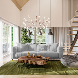 Canapé Droit Velours Fiorenzo - 4 places