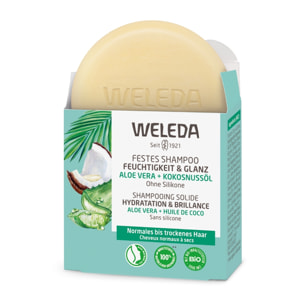 WELEDA - Shampooing solide Hydratation et Brillance - 50g