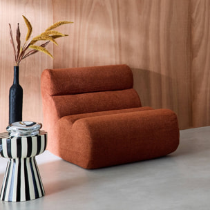 Chauffeuse bouclette texturée 1 place NOVA