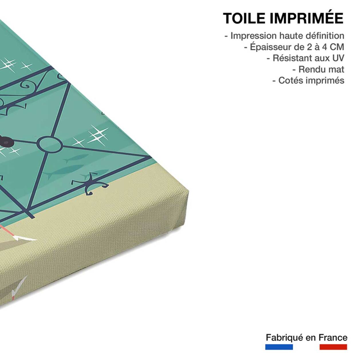 Tableau le pont des amours annecy Toile imprimée