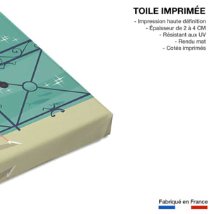 Tableau le pont des amours annecy Toile imprimée