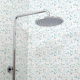 Stickers muraux - Sticker Mural Carrelage adhésif Cuisine Salle de Bain - 24 STICKERS CARREAUX DE CIMENT TERRAZZO SANA