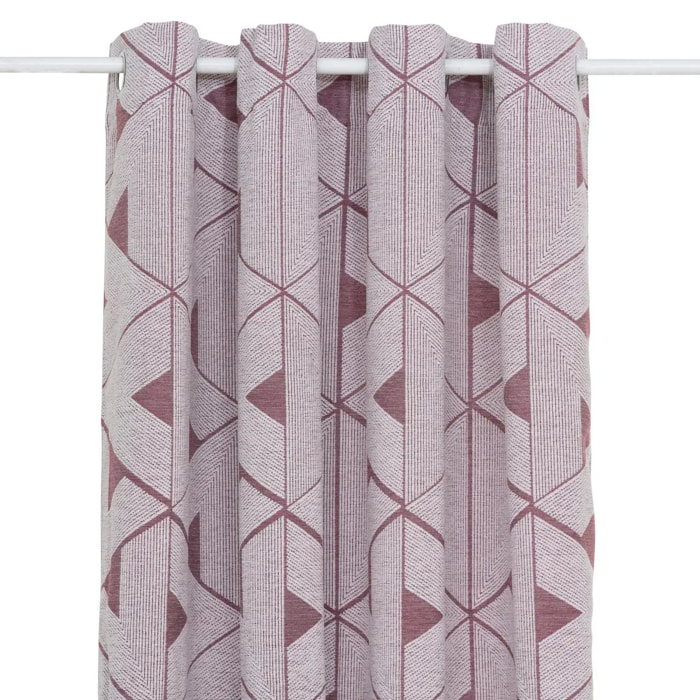 Rideau "Maloe" jacquard violet clair 140x260cm
