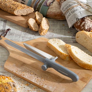 Coltello da Pane con Guida di Taglio Regolabile Kutway InnovaGoods