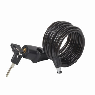 Câble antivol à clé MASTERLOCK L1,8 m et x 8 mm de diamètre - noir - 8126EURDPRO