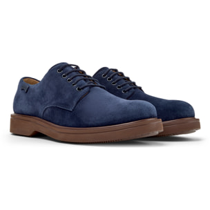 Scarpe stringate - CAMPER Norman - Blu - Pelle scamosciata