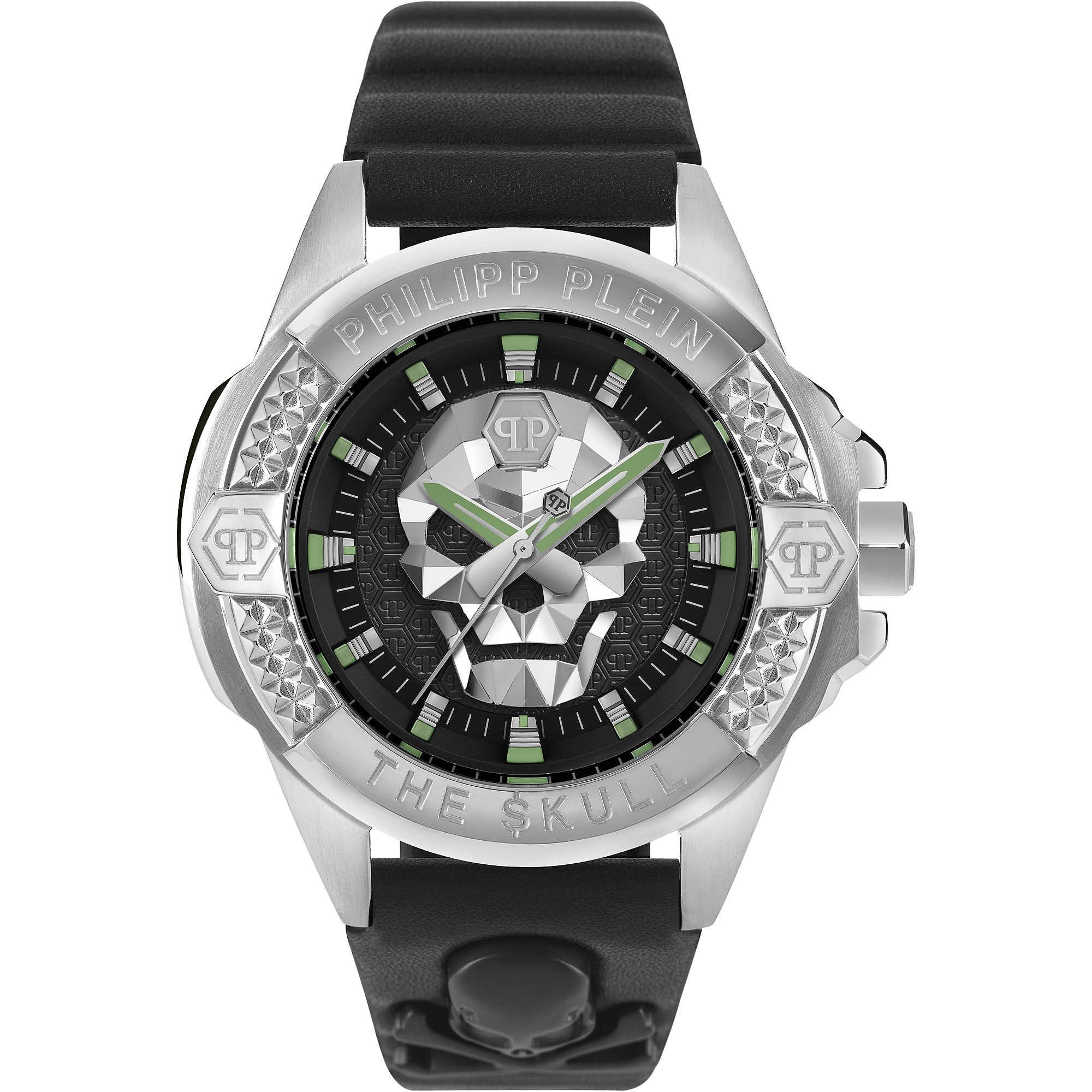 Orologio Philipp Plein THE SKULL Pelle Nero