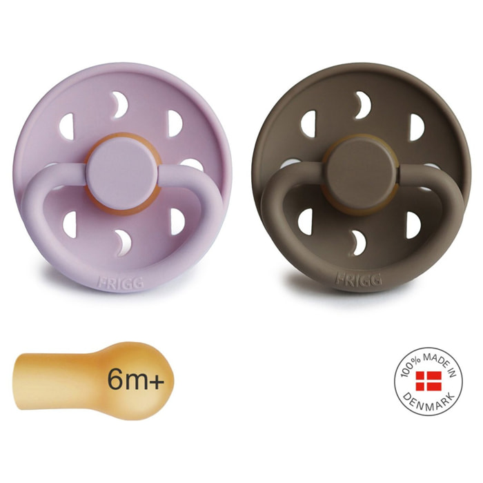 Frigg Pack 2 Chupetes Block Latex Moon Phase