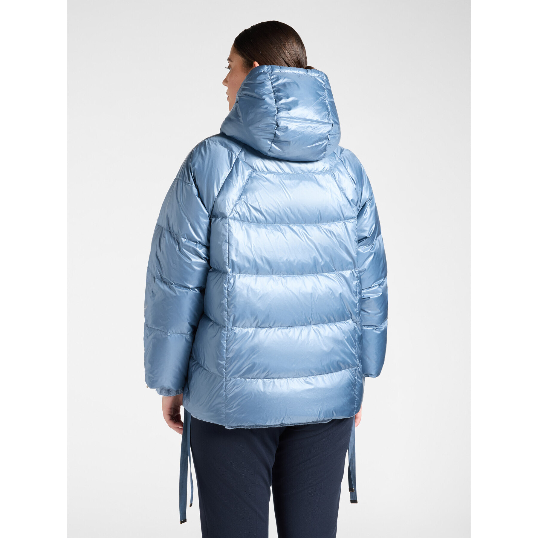 Elena Mirò - Plumífero acolchado de nylon con capucha - Light - blue
