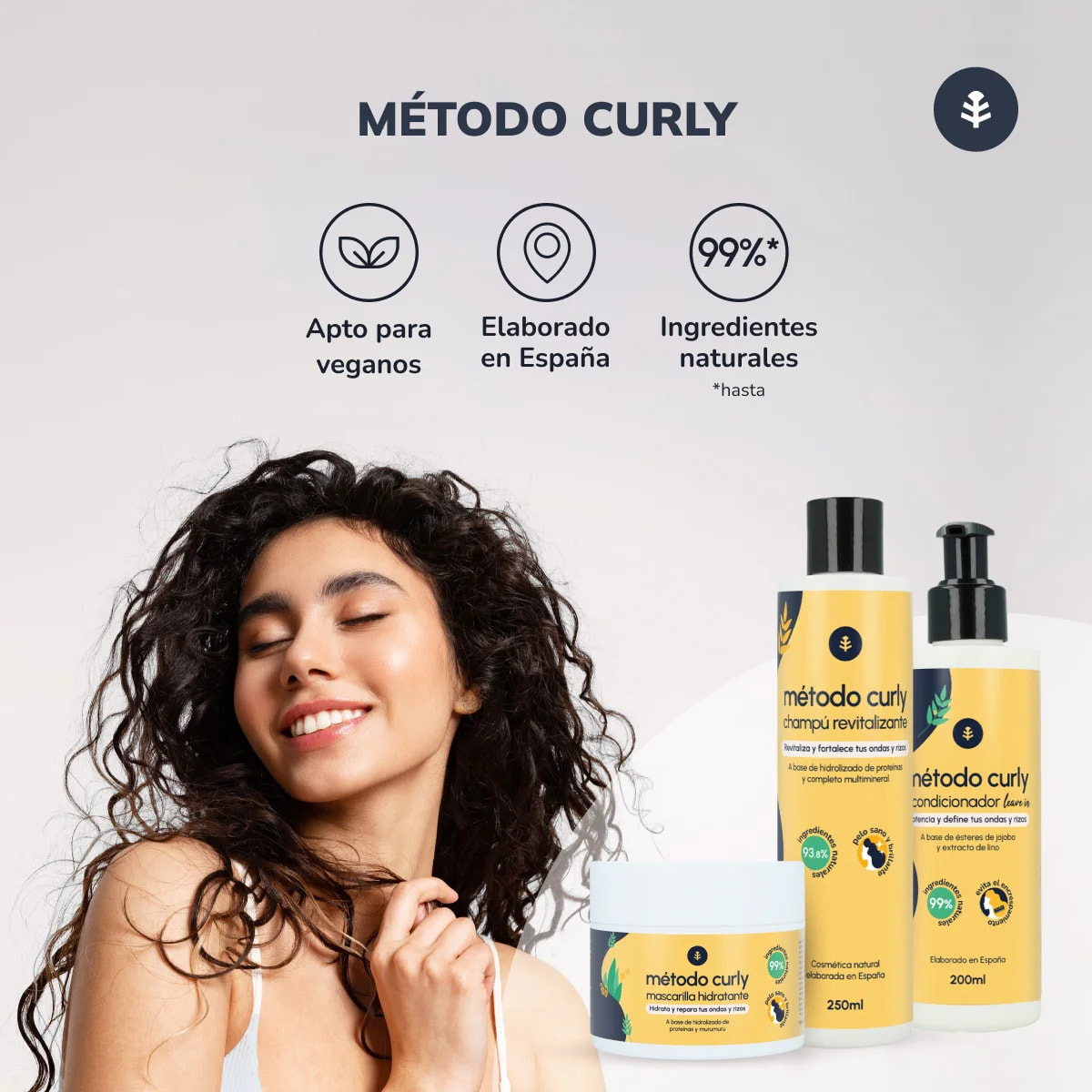 Mascarilla Hidratante Método Curly Planeta Huerto 200 ml