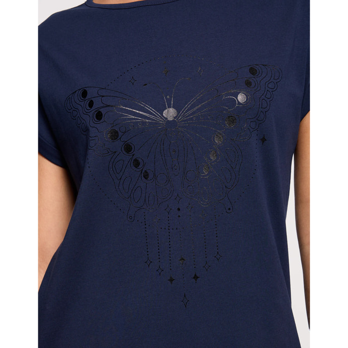 Camiseta Manga Corta Azul Marino - Kalosa