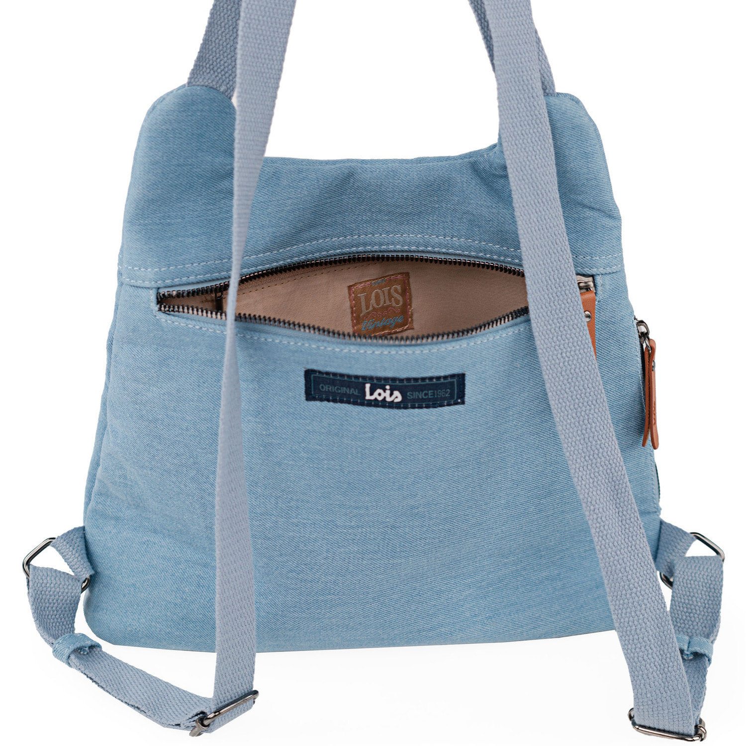 Bolso Mochila Mujer Lois Cincinnati Azul