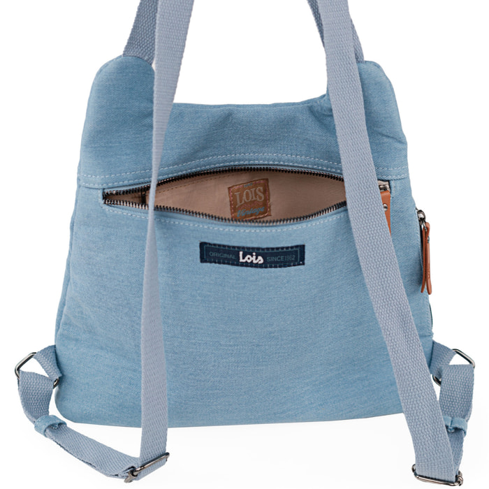 Bolso Mochila Mujer Lois Cincinnati Azul