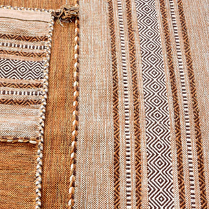 Tapis kilim fait main en coton motif ethnique BUVO