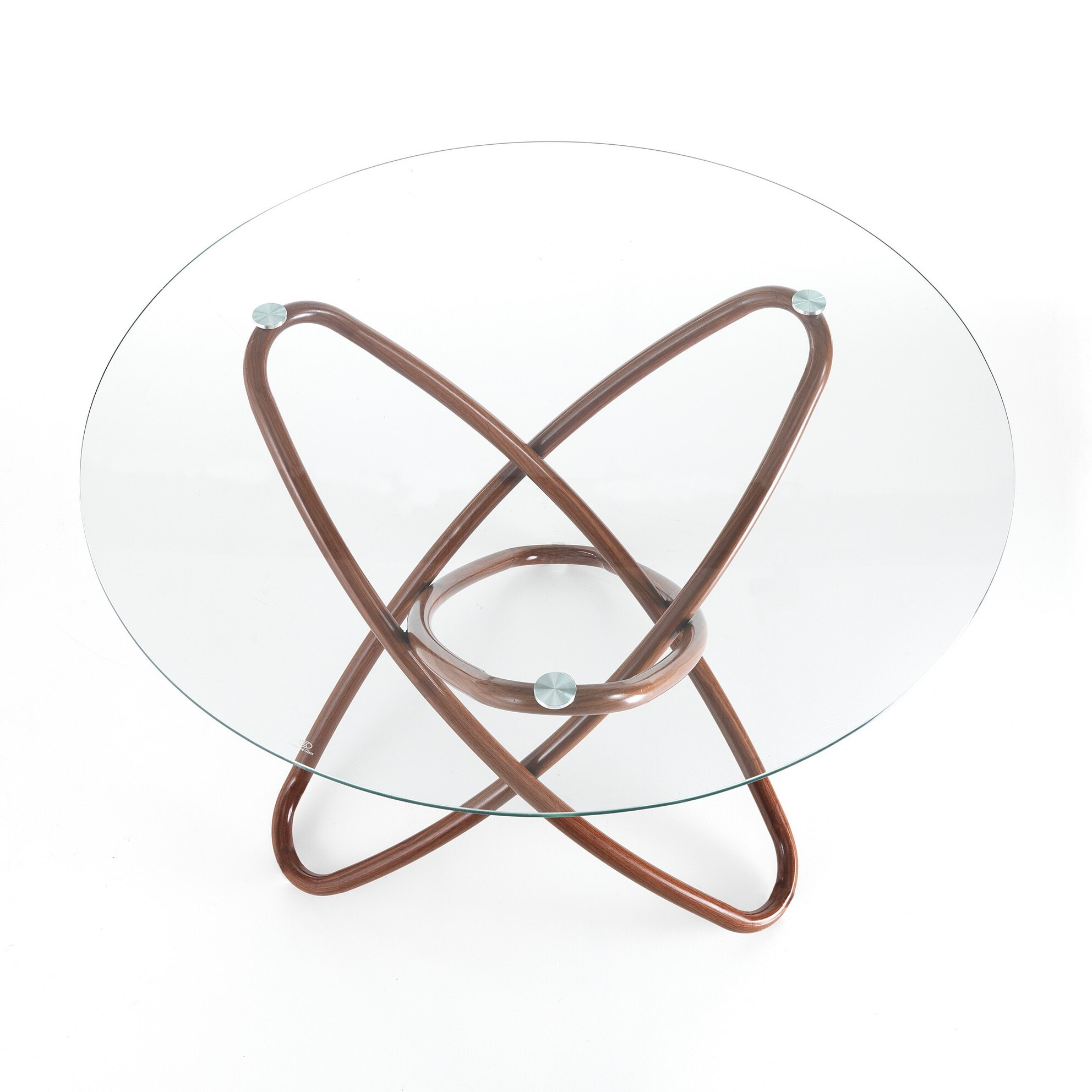 Tomasucci Table en bois de hula hoop Transparent.