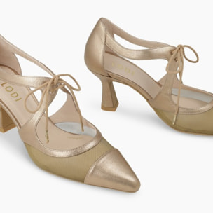 ZAPATOS DE SALÓN DORADOS GLEB