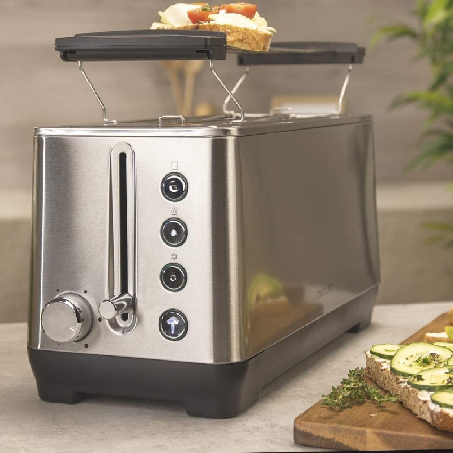 Cecotec Grille-pain vertical BigToast Extra Double
