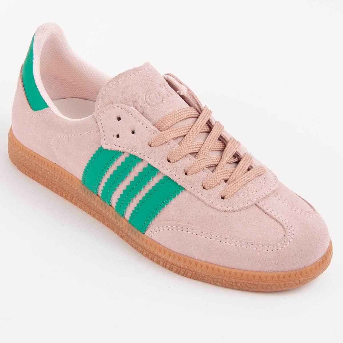 Sneaker De Piel - Rosa