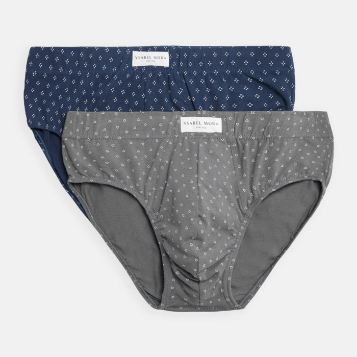 Confezione da 2 slip stampati