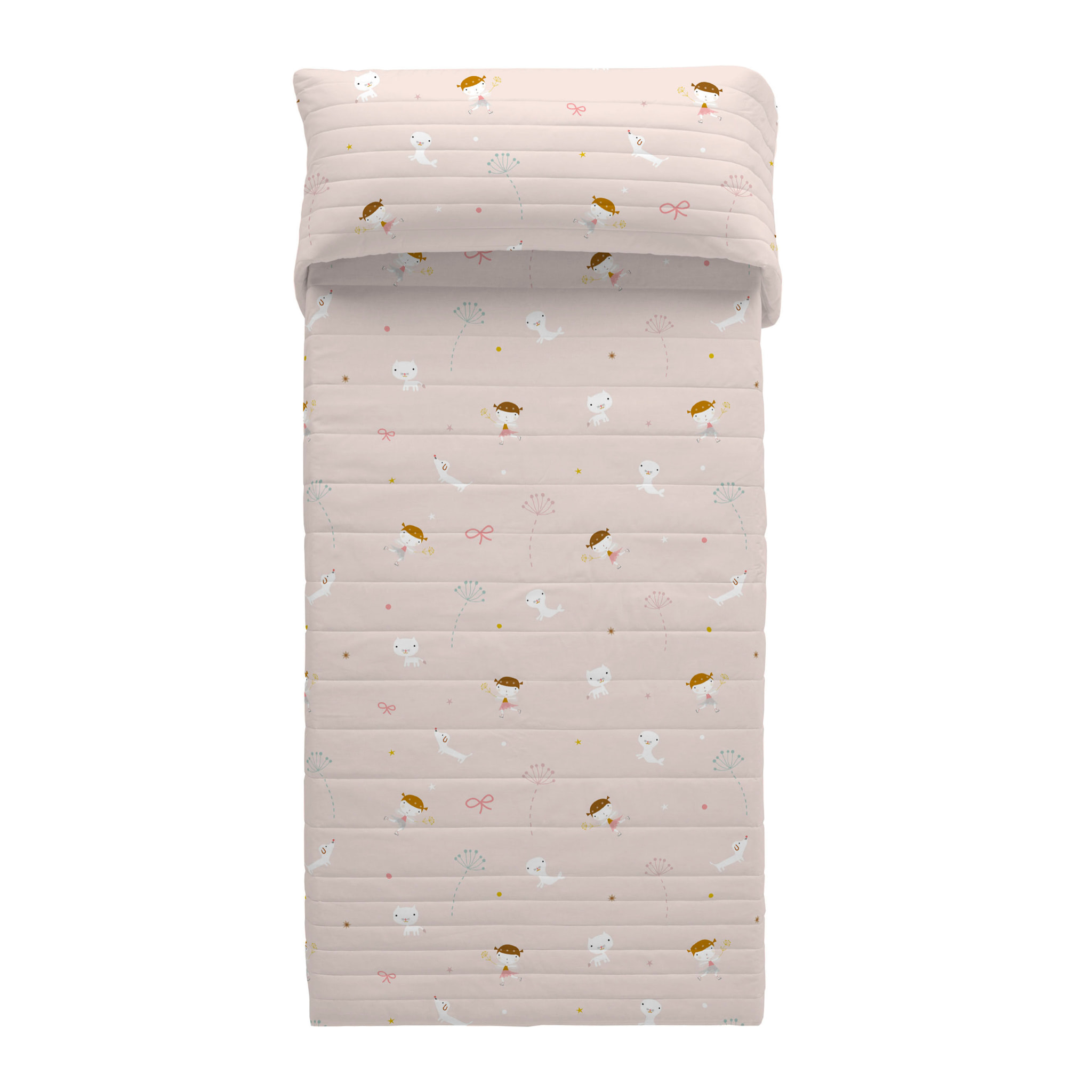 Haciendo el Indio - Colcha Bouti Estampada - Reversible - Infantil - 100% Algodón - 70 gr/m² - Patinadora