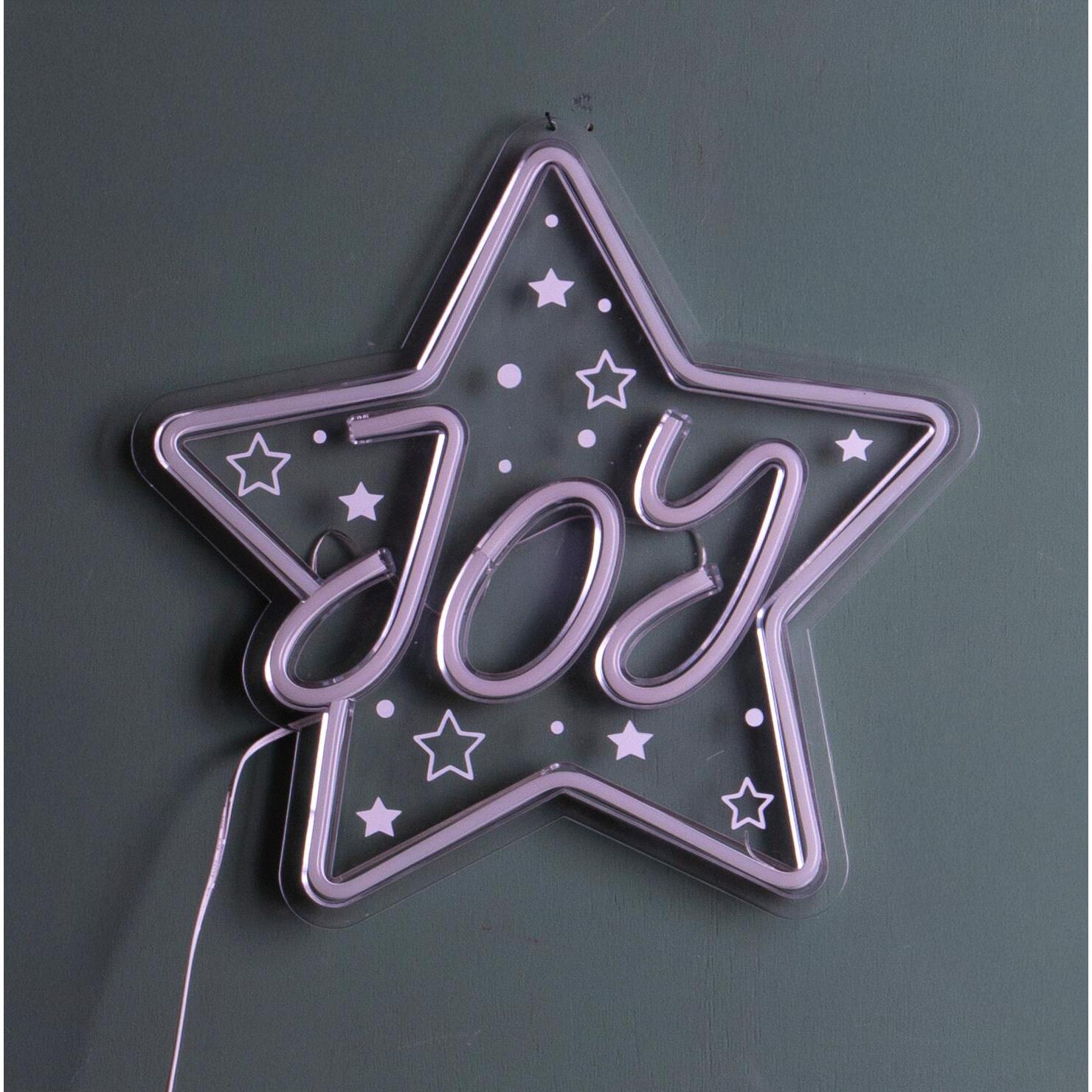 Stella neon - Pezzi 2 - 30xH28,8x1,5cm - Bianchi Dino SpA