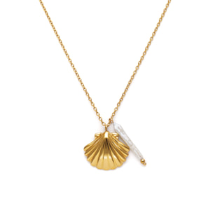 Collana Irida Acciao Placcato Oro