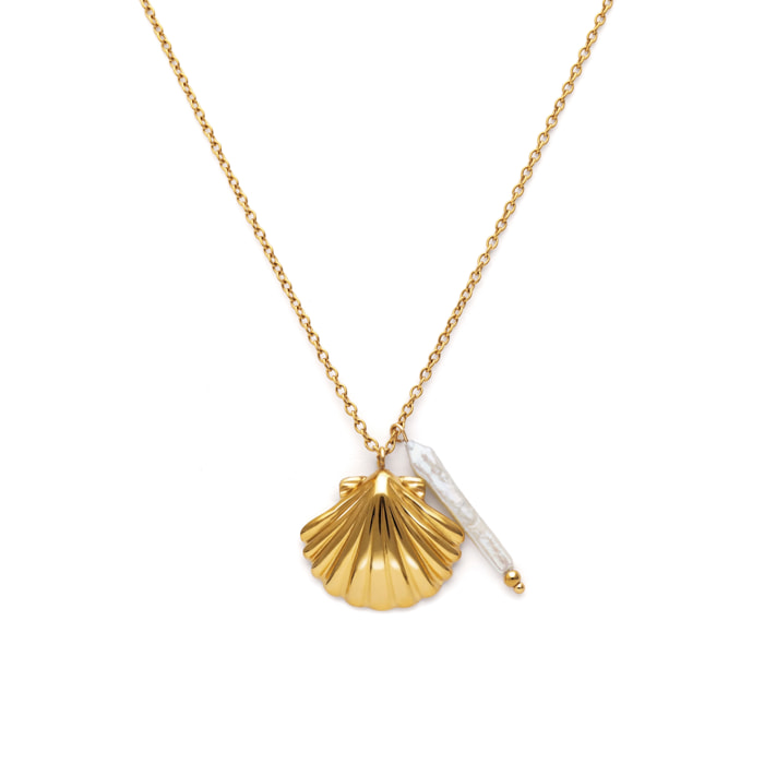 Collana Irida Acciao Placcato Oro