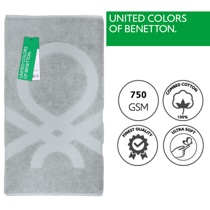 Alfombra de baño gris benetton