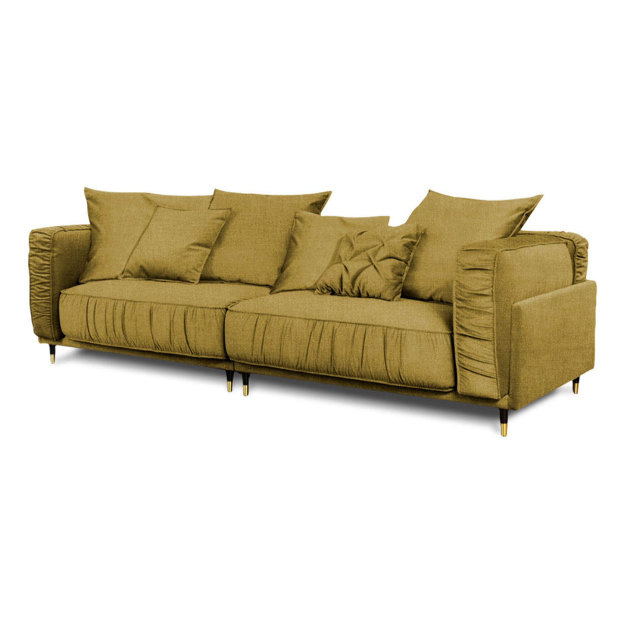 Canapé Droit Velours Fiorenzo - 4 places