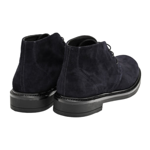 Polacchine stringate in camoscio