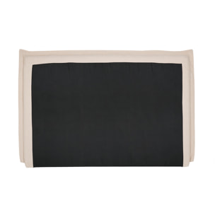 Tête de lit en tissu effet lin beige L160 cm PIA