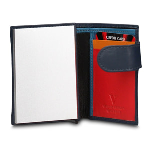 Portafoglio uomo in vera pelle - Modello Novara Elite - Casual - 7.5 x 10.0 x 2.0 cm