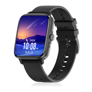 Smartwatch DT102, pantalla de alta resolución. Monitor cardiaco, ECG, modo multideporte. Notificaciones de APPs.