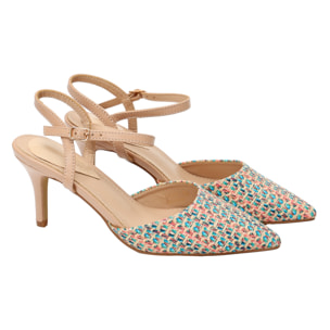 Decolletè con cinturino regolabile - tacco 8,5 cm