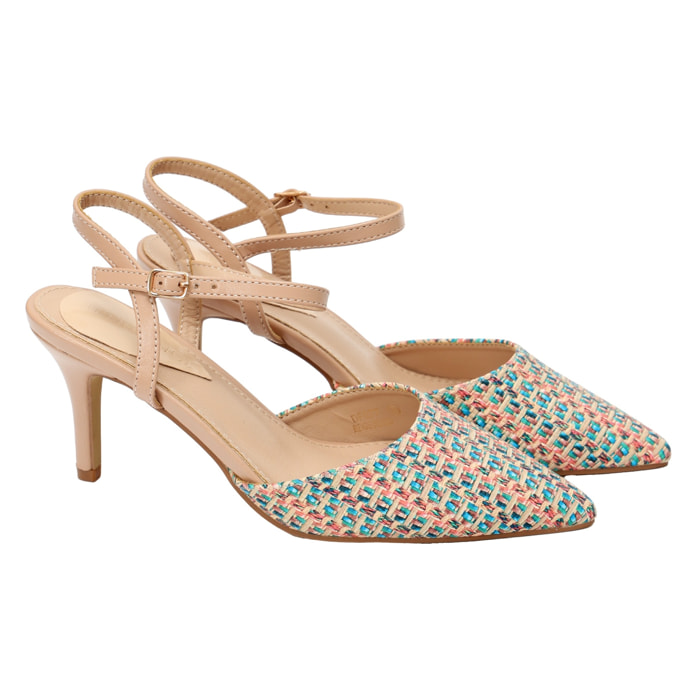 Decolletè con cinturino regolabile - tacco 8,5 cm